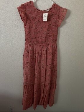Womens Maxi Dress in Dusty Rose Floral